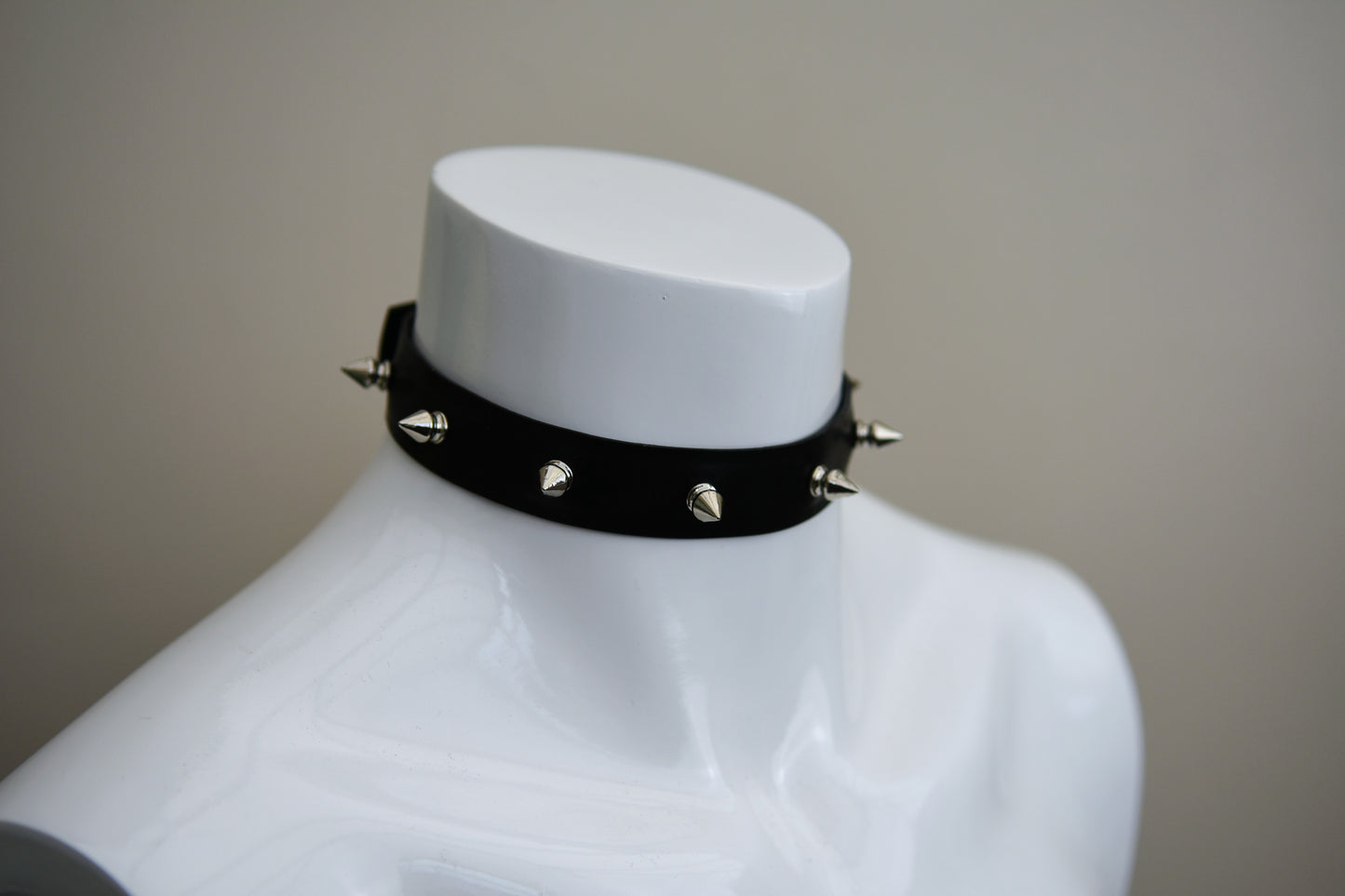 Spiked Latex Choker - Made to Order