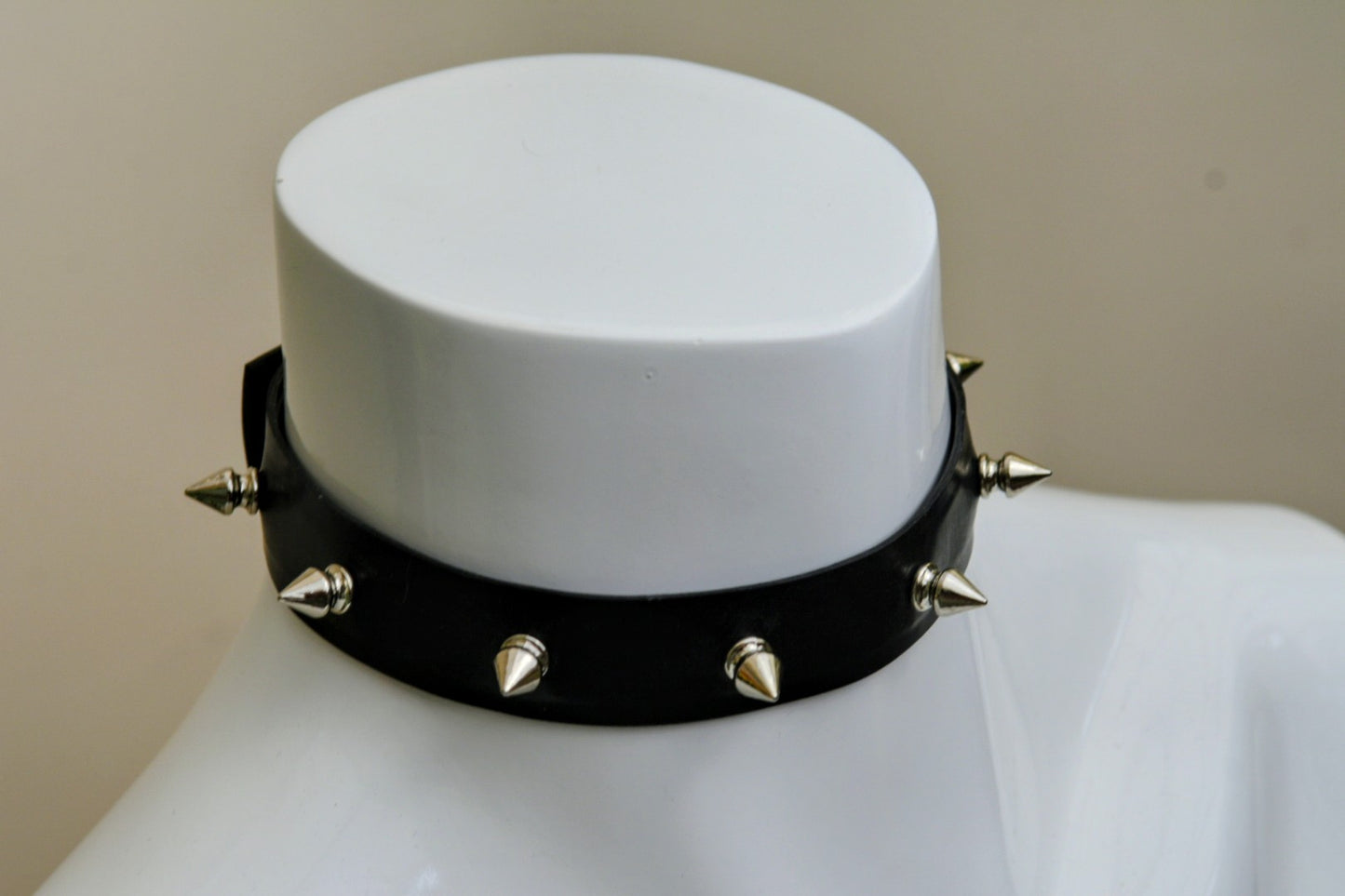 Spiked Latex Choker - Made to Order