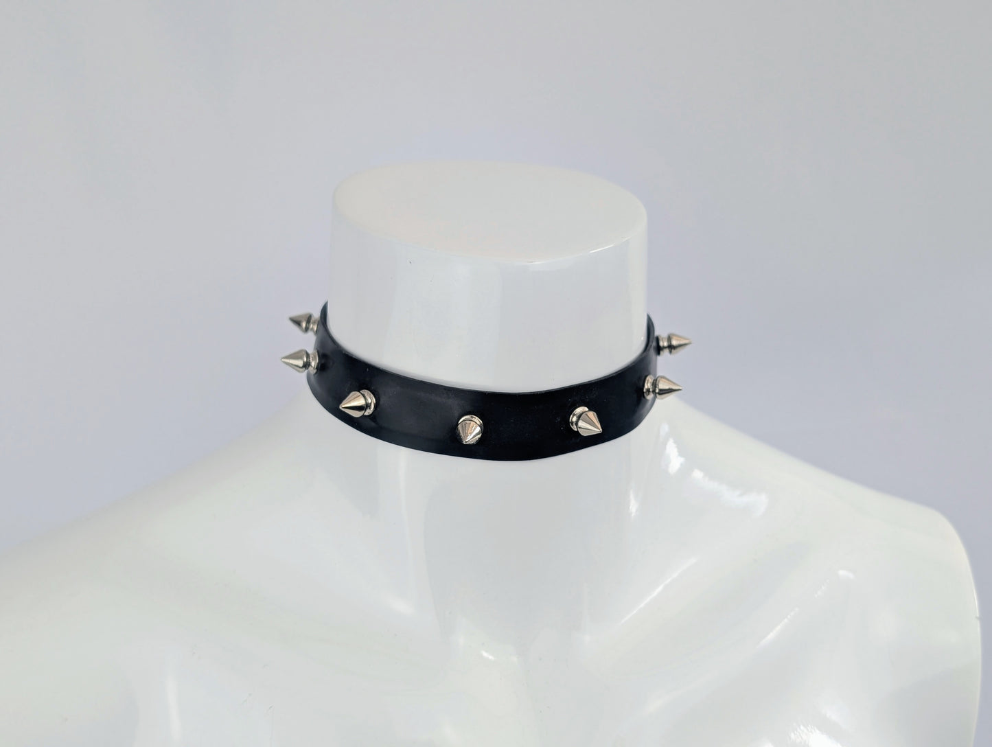Spiked Latex Choker - Made to Order