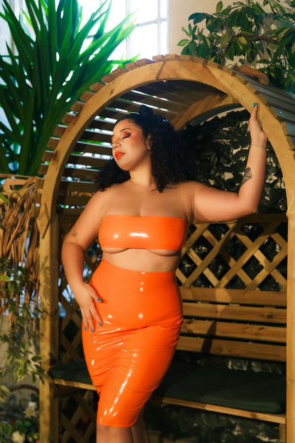 Knee-Length Fitted Skirt