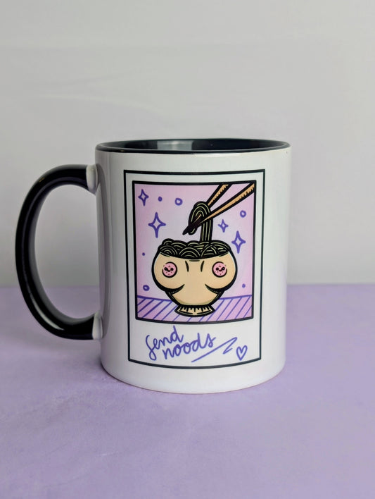 Send Noods Two-Tone Tea Coffee Mug